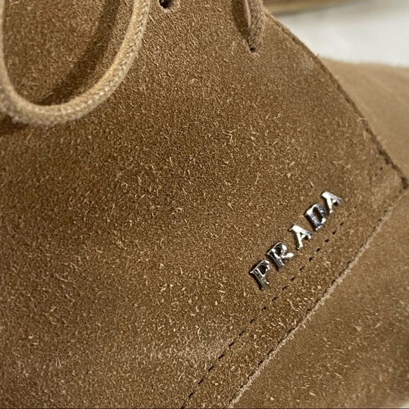 Prada Sand Desert Bootie shoes size EU 38 or 8 US - Picture 3 of 16